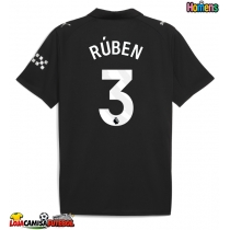 Camisa de Futebol Manchester City Ruben Dias #3 Equipamento Secundário 2025-26 Manga Curta